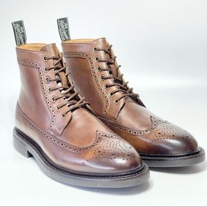 Polo Ralph Lauren Men’s Asher Wingtip  Lace-up Boots